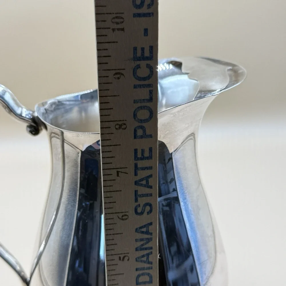 Vintage Sheridan Silverplate Creamer Cream Pitcher 3 Footed Mid Century 1950s